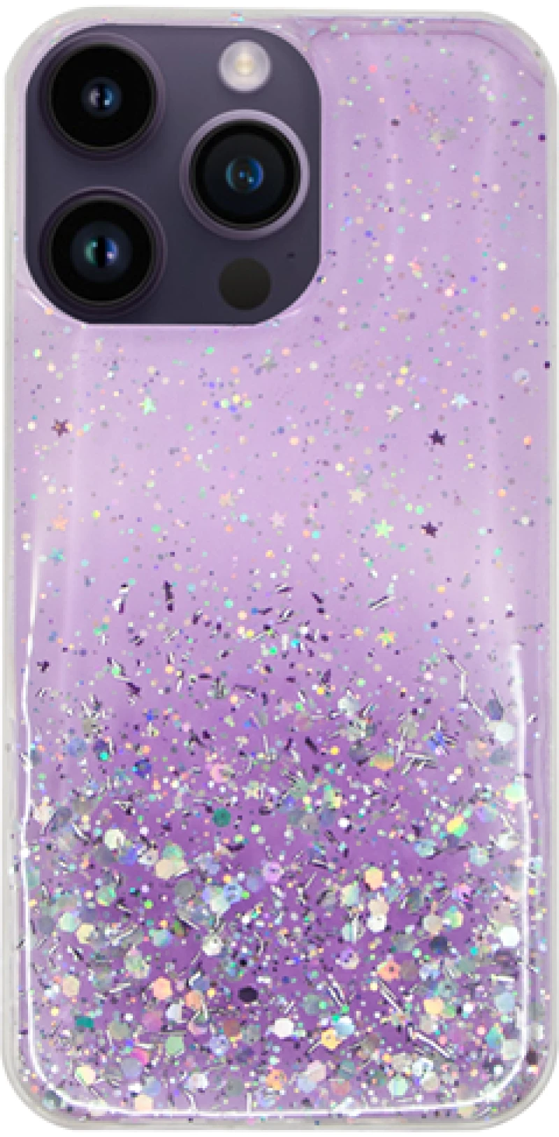 Vivid Liquid Glitter Case Apple iPhone 15 Pro Max Purple/Multicolor
