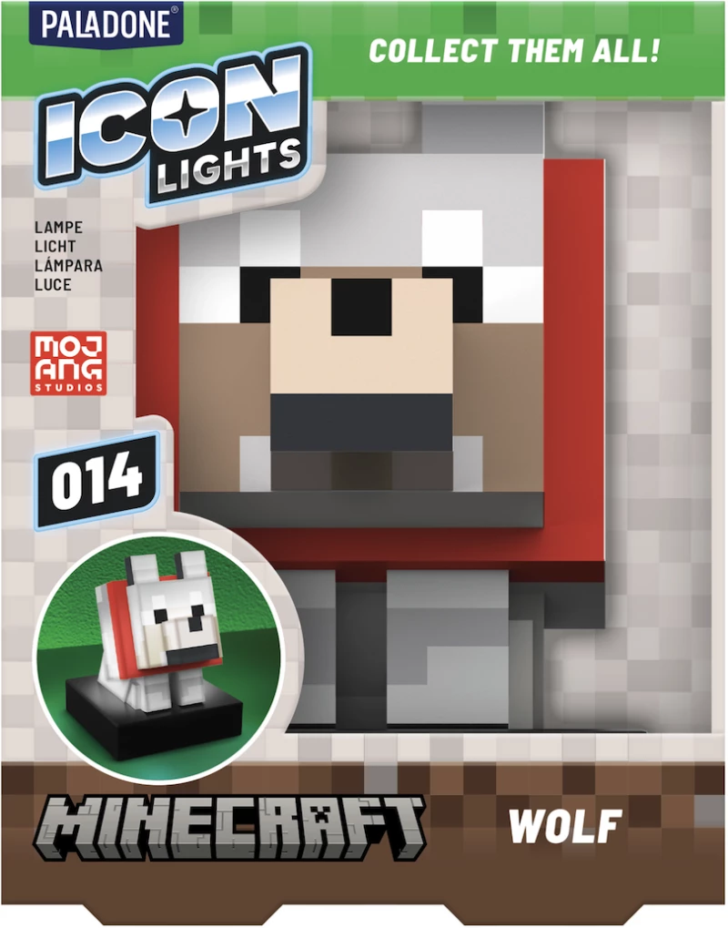 MINECRAFT - Wolf - Icon Lamp 4,3inch