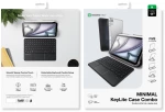 AmazingThing Minimal Case Keylite Combo Keyboard Case for iPad Air M3 13" - Black