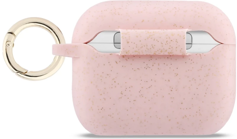 Guess Silicone Glitter Ring Case for AirPods Pro 3 - Pink