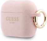 Guess Silicone Glitter Ring Case for AirPods Pro 3 - Pink