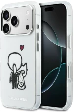 Karl Lagerfeld Karl & Choupette Back MagSafe Case for iPhone 17 Pro Max - Clear