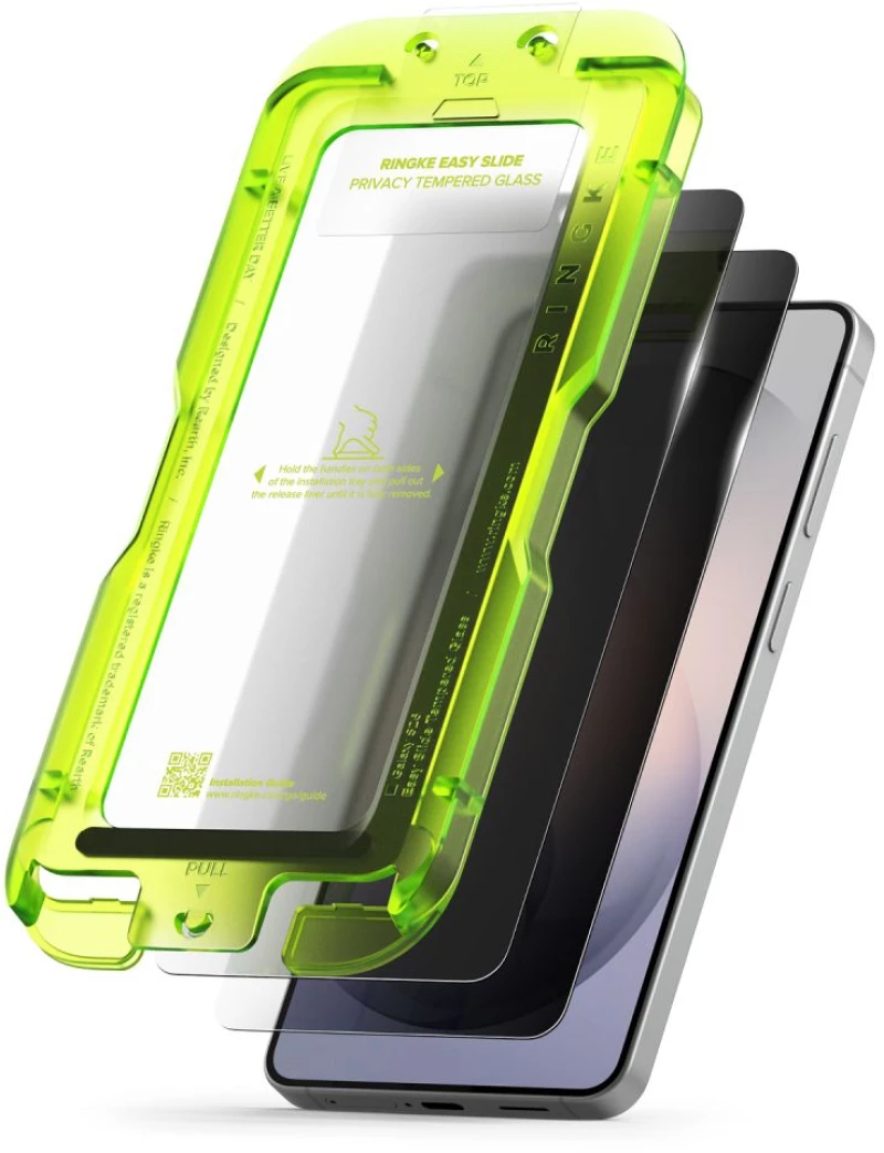 Ringke Easy Slide Privacy 2-Pack Tempered Glass for Samsung Galaxy S26+
