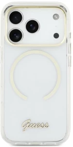 Guess IML Script Metal MagSafe Case for iPhone Air - Clear