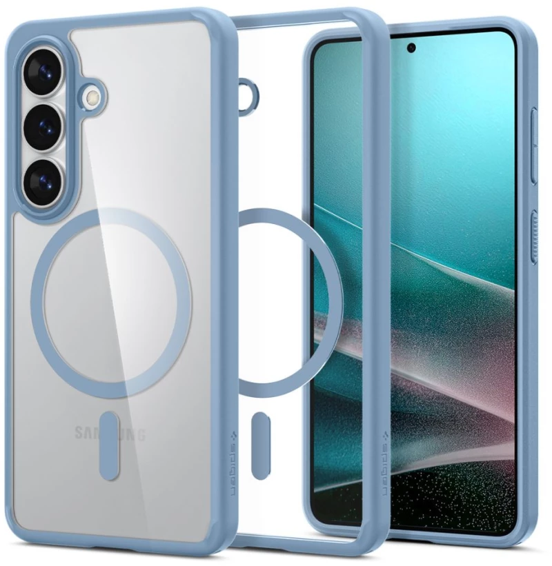 Spigen Ultra Hybrid Mag MagSafe Case for Samsung Galaxy S26 - Clear Blue