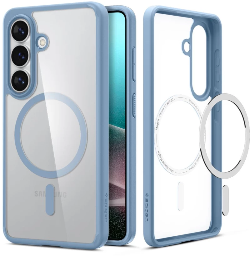 Spigen Ultra Hybrid Mag MagSafe Case for Samsung Galaxy S26 - Clear Blue