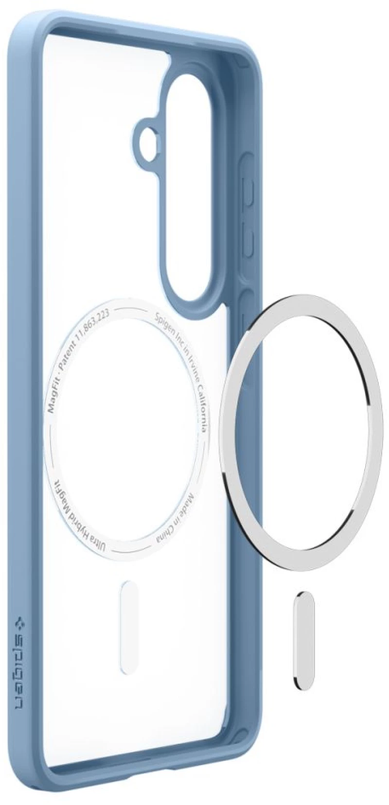 Spigen Ultra Hybrid Mag MagSafe Case for Samsung Galaxy S26 - Clear Blue