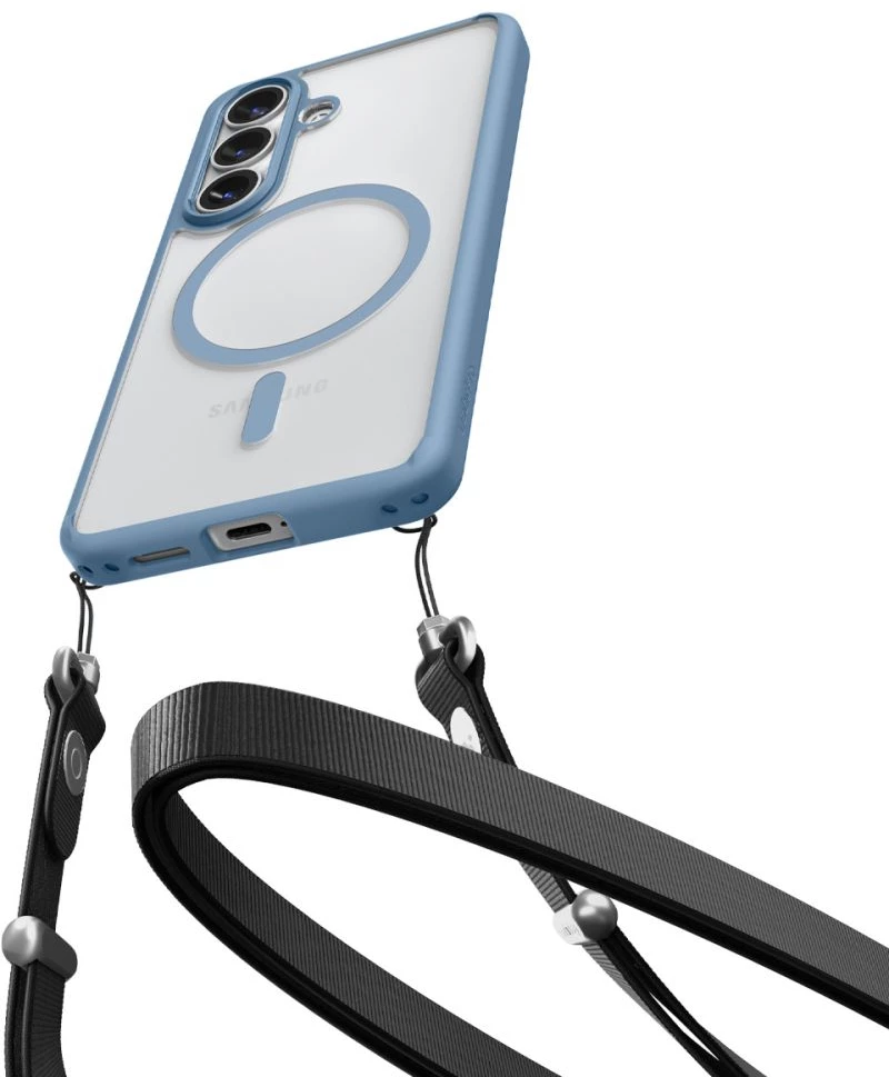 Spigen Ultra Hybrid Mag MagSafe Case for Samsung Galaxy S26 - Clear Blue