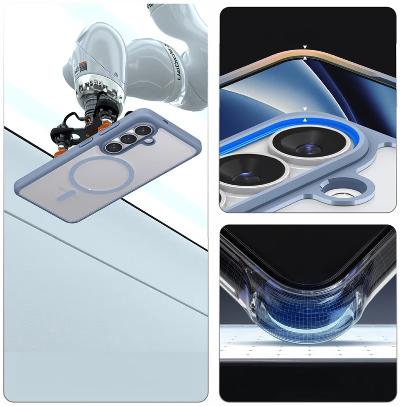 Spigen Ultra Hybrid Mag MagSafe Case for Samsung Galaxy S26 - Clear Blue