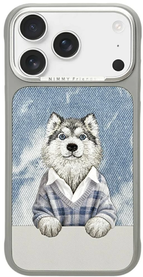 Nimmy Gentle Pets Series Dog MagSafe case for iPhone 17 Pro - gray