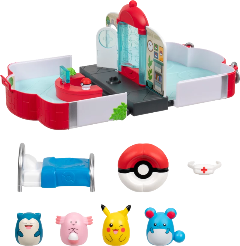 Pokémon - Squishalongs Pokémon Center Playset (SQAL0071) / Toys
