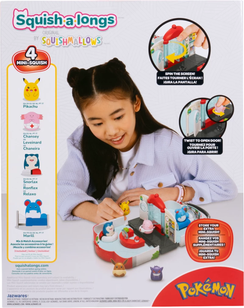 Pokémon - Squishalongs Pokémon Center Playset (SQAL0071) / Toys