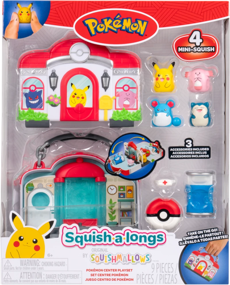 Pokémon - Squishalongs Pokémon Center Playset (SQAL0071) / Toys