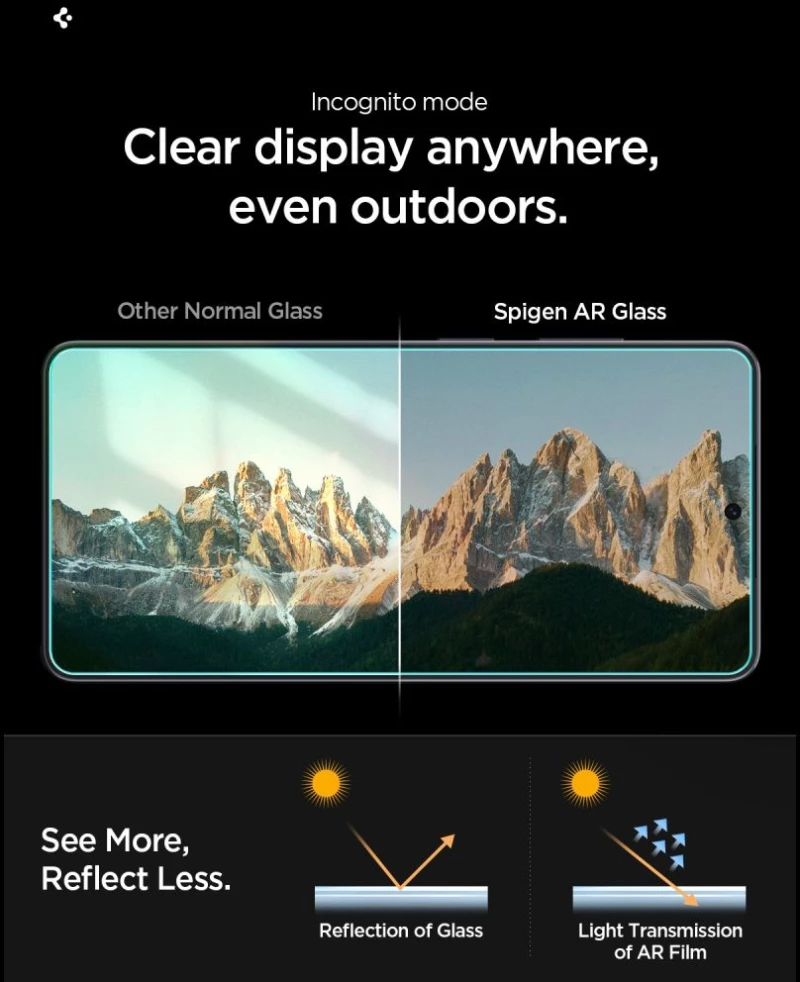Spigen Glas.Tr Ez Fit Pro Anti Reflection Tempered Glass 2-pack for Samsung Galaxy S26 Ultra