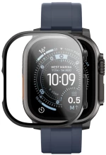 AmazingThing Radix Glass Screen Protector with Case for Apple Watch UItra 3 49mm - Black