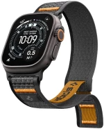 Spigen Athlex Air 2 Strap for Apple Watch (44 / 45 / 46 / 49 mm) - Black and Orange