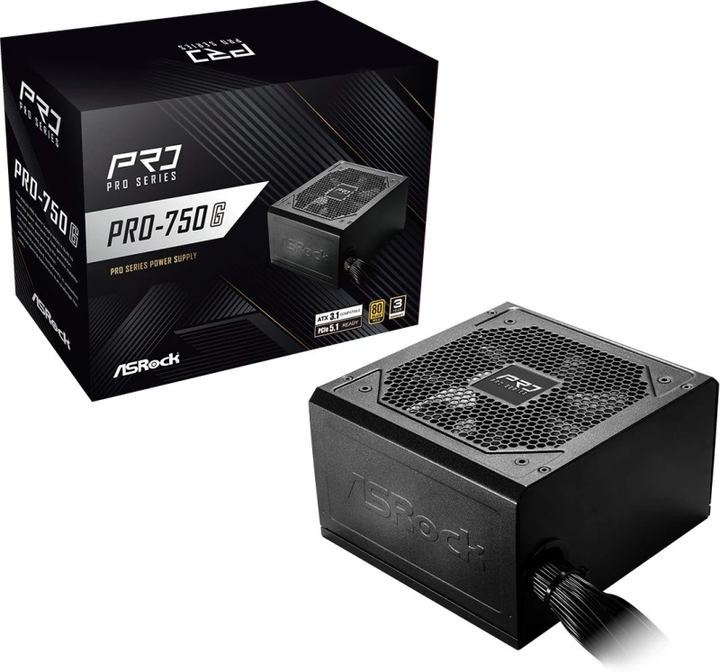 Asrock PRO-750G power supply unit 750 W 24-pin ATX ATX Black