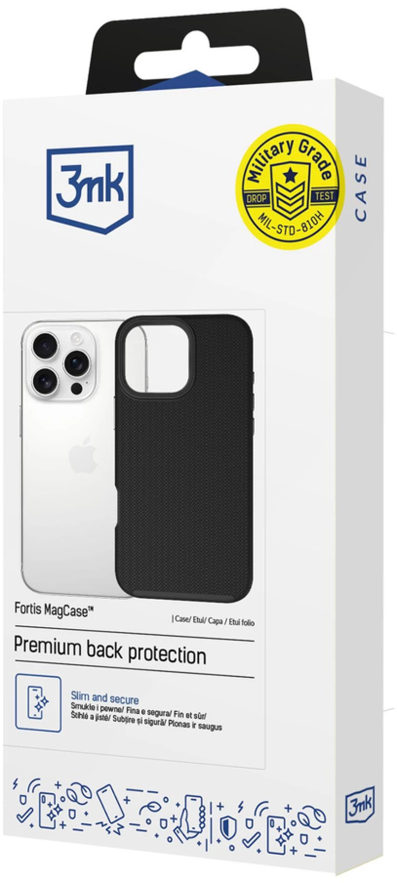 3mk Fortis MagCase for iPhone 16 Pro Max - Black