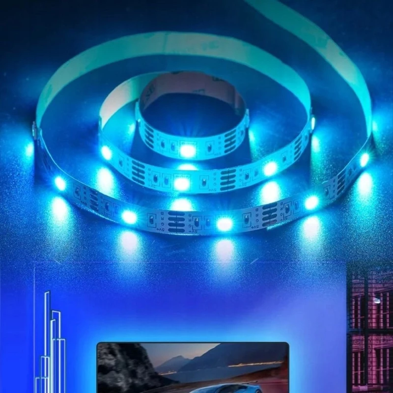 Vention RGB FPC LED light strip with 5V remote control, 2m