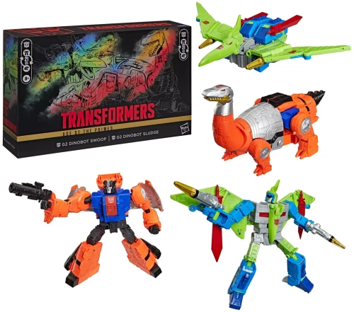 TRANSFORMERS - Dinobot Swoop & Sludge -Figure Age of the Primes 21.5cm