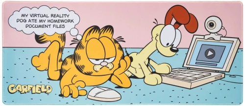 Garfield gaming desk mat
