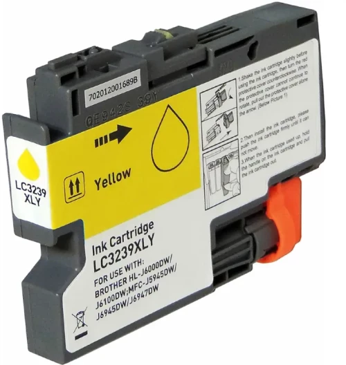 Συμβατό μελάνι Brother LC3239xl Yellow