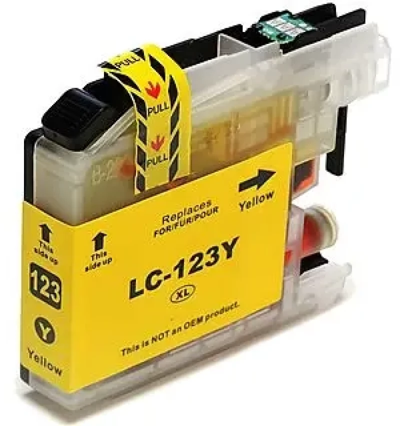 Συμβατό μελάνι Brother LC123 YELLOW