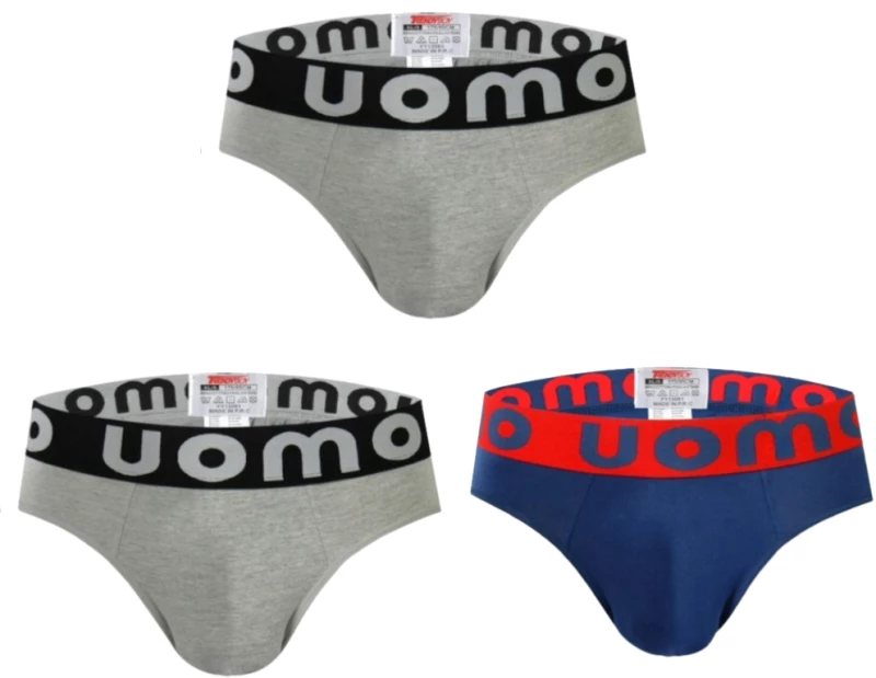 Ανδρικά Σλιπ Εξωτερικό Λάστιχο 3Pack 13061 - ΠΟΛΥΧΡΩΜΟ