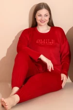 Πιτζάμα Γυναικεία Homewear Βελουτέ 3130 - ΚΟΚΚΙΝΟ