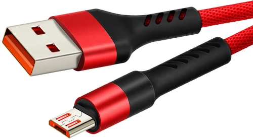 CABLETIME καλώδιο micro USB σε USB CT-C165-P05  2.4A  480Mbps  1m  κόκκινο