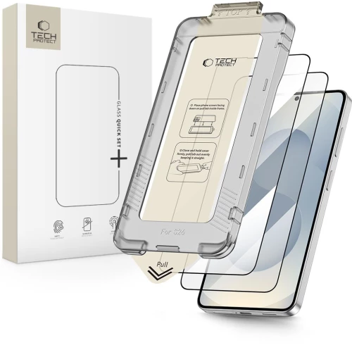 Προστασία Οθόνης Tech-Protect Quick Set+ για Samsung Galaxy S26 - Clear (2-Pack)