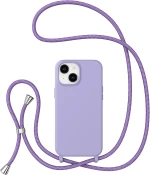 iPhone 13 - Slim Phone Case, Crossbody case, 6.1 inch (Purple)
