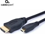 Cablexpert HDMI 1.4 Cable HDMI male - micro HDMI male 1.8m Μαύρο (CC-HDMID-6)