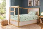 Σεντόνια Εμπριμέ Σετ 2 τεμ kids Bear's Playtime 593 160X240 Mint 100% Cotton - -