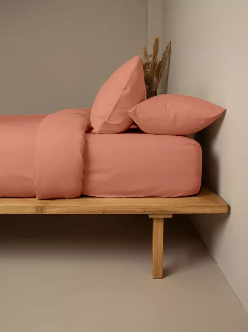 Κατωσέντονο Cotton Feelings 117 Peach Ημίδιπλο (120x200+30) - -
