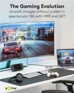 GOOBAY καλώδιο HDMI 2.2 80073, 16K/60Hz, 96 Gbps, 0.50m, μαύρο