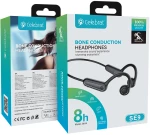 CELEBRAT neckband earphones SE9, OWS Bone Conduction, 16.3mm, 180mAh, μαύρα