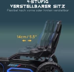 Go Kart Pedal Go Kart Reverse and Forward Gear, για παιδιά από 3 έως 8 ετών, μπλε