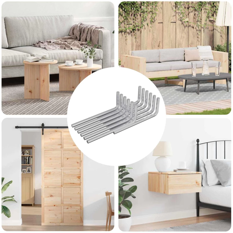 vidaXL Εξαγωνικό Κλειδί 12 pcs Ασημί 20 x 52 χιλ. Ατσάλι