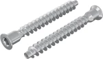 vidaXL Βίδες Επιβεβαίωσης 2 pcs Ασημί Ø7 x 58 χλμ Μέταλλο