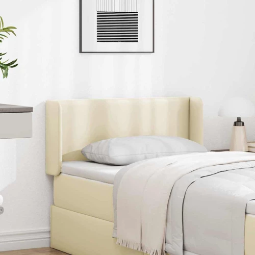 vidaXL Αυτί Κεφαλής Κρεμ 40,5 x 40,5 x 4 εκ PVC