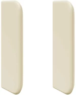 vidaXL Αυτί Κεφαλής Κρεμ 40,5 x 40,5 x 4 εκ PVC