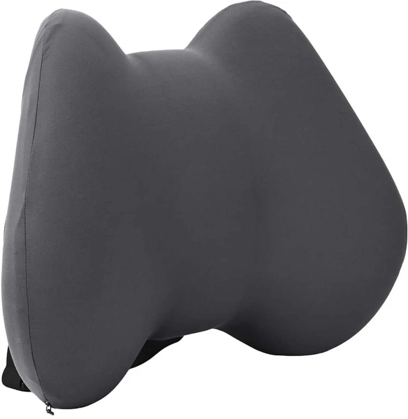 vidaXL Μαξιλάρι πλάτης Γκρι Αφρός Μνήμης 40 x 32 x 14 εκ