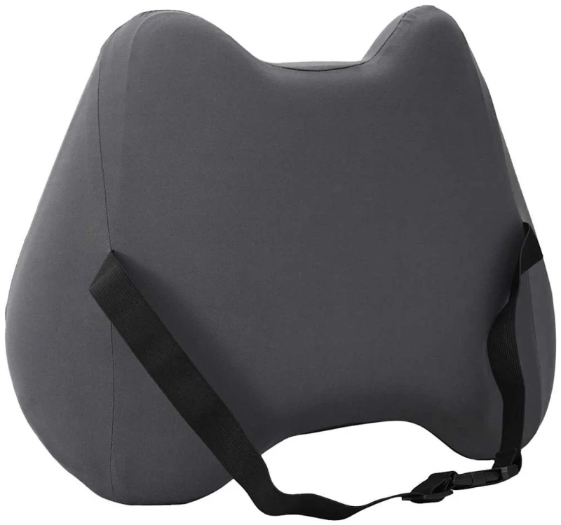 vidaXL Μαξιλάρι πλάτης Γκρι Αφρός Μνήμης 40 x 32 x 14 εκ