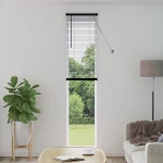 vidaXL Βενετσιάνικη Σκίαση Μαύρο 213 x 40 εκ PVC