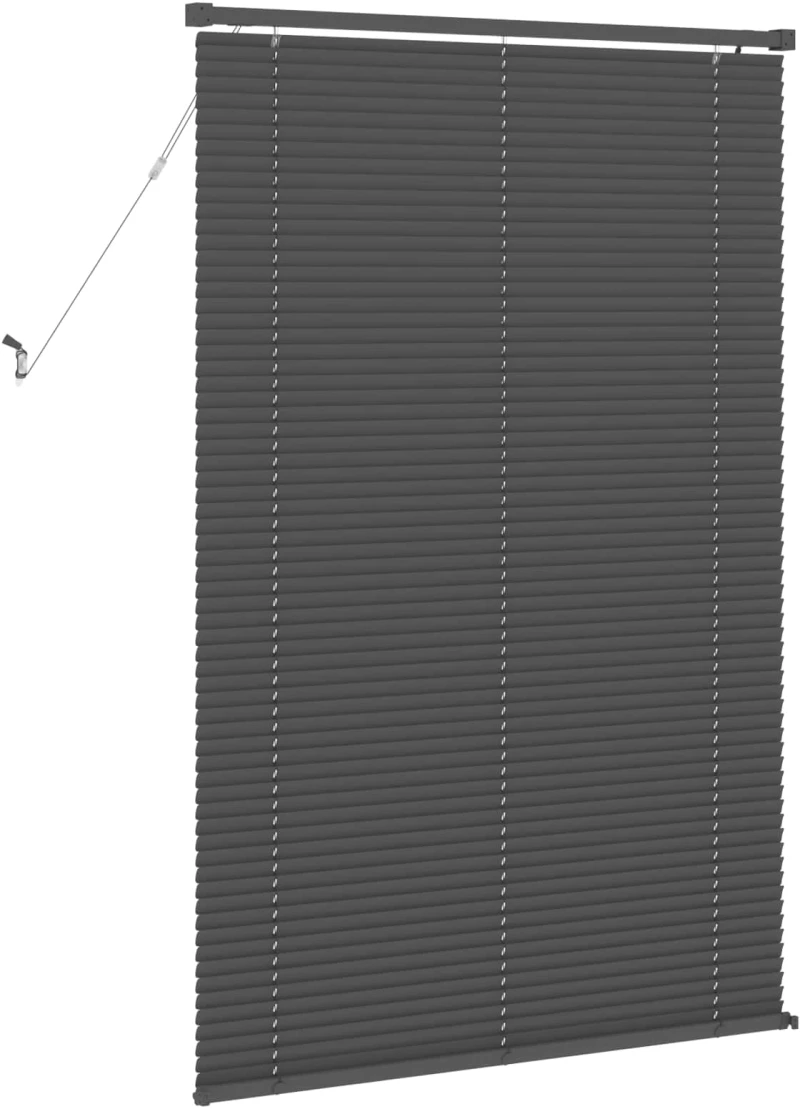 vidaXL Βενετσιάνικη Σκίαση Ασημί Γκρι 150 x 80 cm PVC