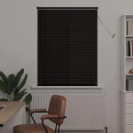 vidaXL Βενετσιάνικη Σκίαση Μαύρο 150 x 80 cm PVC