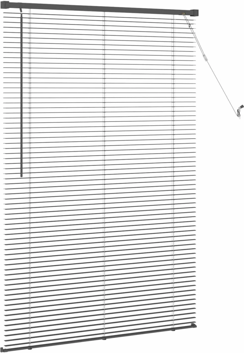 vidaXL Βενετσιάνικη Σκίαση Μαύρο 150 x 80 cm PVC