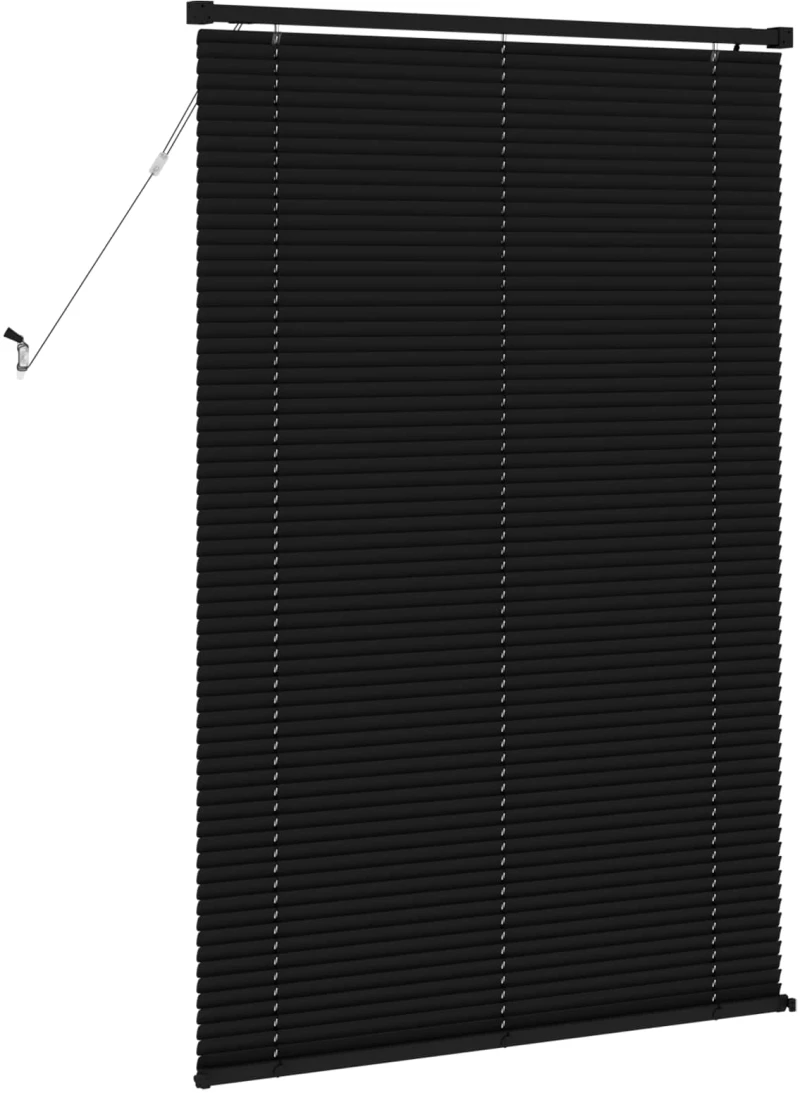 vidaXL Βενετσιάνικη Σκίαση Μαύρο 150 x 80 cm PVC