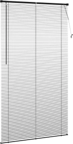 vidaXL Βενετσιάνικη Σκίαση Μαύρο 213 x 110 εκ PVC
